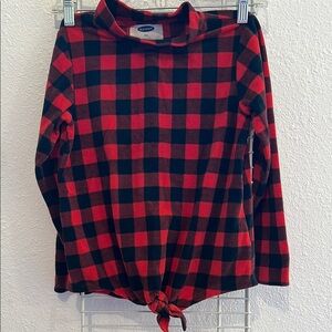 Old Navy Red and Black Checkered Shirt